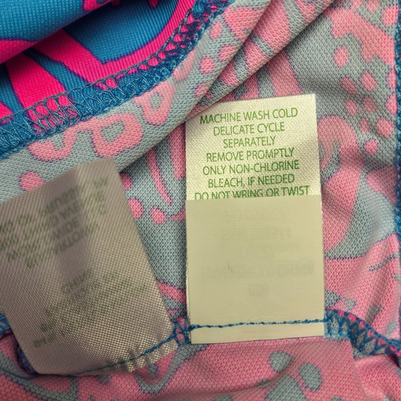 Lilly Pulitzer Braedyn UPF 50+ Midi Dress Large NWT Aura Pink Leaf an Impression - Picture 10 of 11